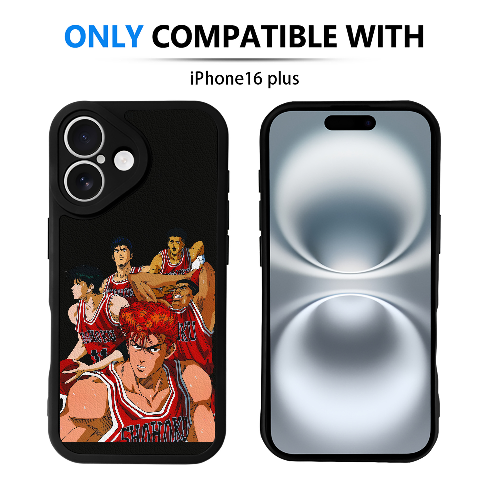 （画像用） SLAM DUNK／スラムダンク 【iPhone 16シリーズ対応】シリコンスマホケース（レザー調） 材質：シリコン